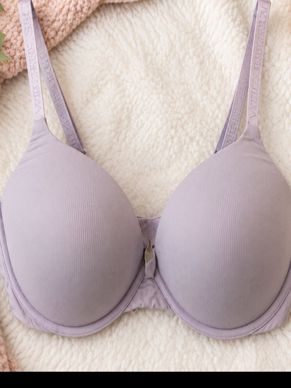 109 Victoria’s Secret T-Shirt Push-Up Plunge Bra 36D Lavender